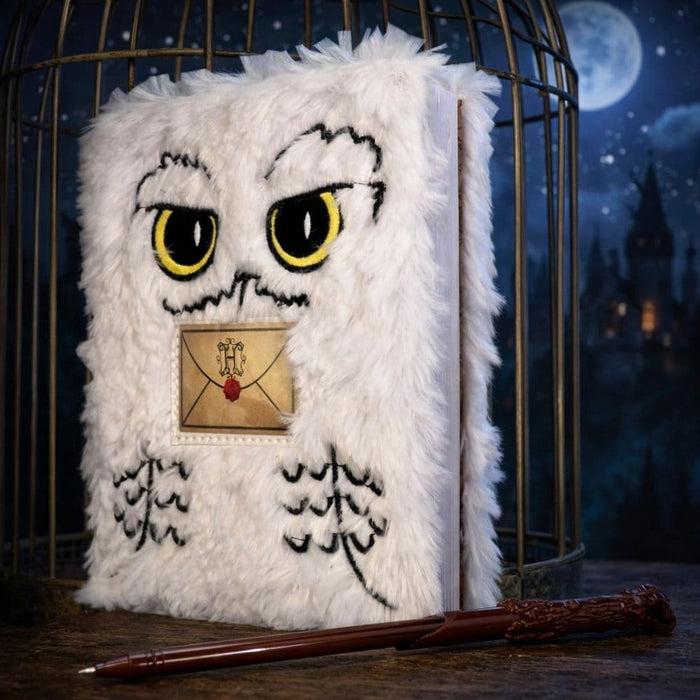 Harry Potter Pluche Notitieboek Hedwig met Veerpen