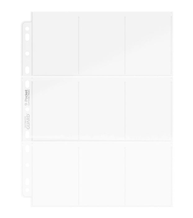 Ultimate Guard 9-Pocket Binder Pages, Top-Loading, Pack of 100