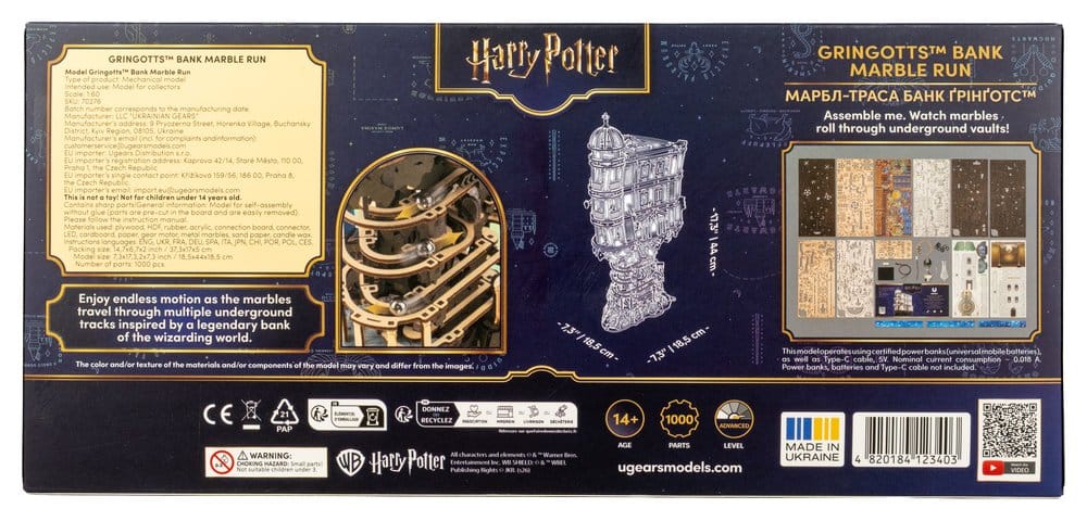 Harry Potter Goudgrijp knikkerbaan houten bouwpakket