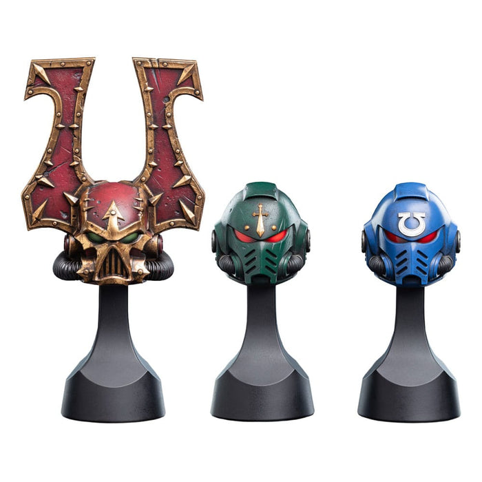 Replica dell'elmo dei Dark Angels di Warhammer 40.000
